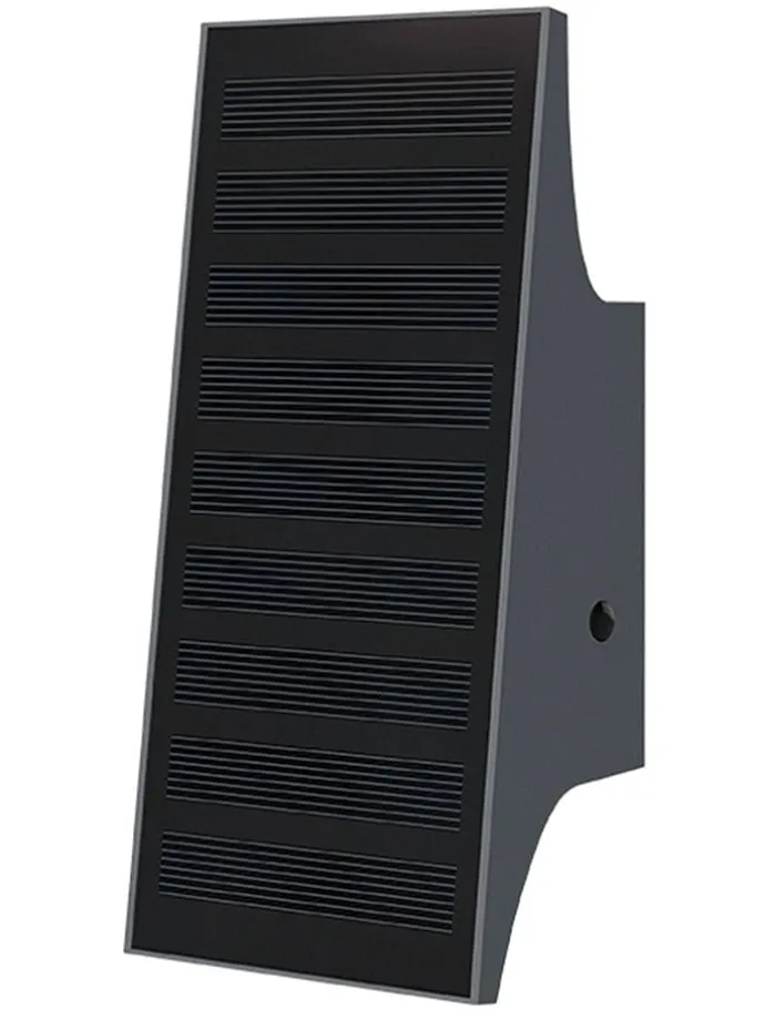 Solarna lampa zewnętrzna LED "Daylor" w kolorze czarnym - 9,4 x 20,8 x 6,4 cm