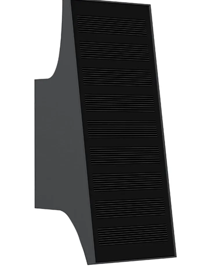 Solarna lampa zewnętrzna LED "Daylor" w kolorze czarnym - 9,4 x 20,8 x 6,4 cm