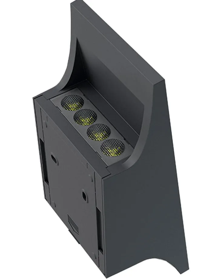 Solarna lampa zewnętrzna LED "Daylor" w kolorze czarnym - 9,4 x 20,8 x 6,4 cm