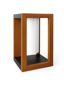 Solarna lampa zewnętrzna LED "Seraphina" w kolorze brązowym - 20 x 31 x 20 cm