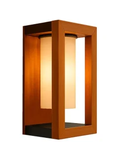 Solarna lampa zewnętrzna LED "Seraphina" w kolorze brązowym - 20 x 31 x 20 cm