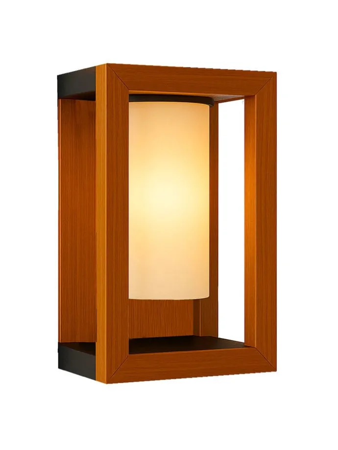 Solarna lampa zewnętrzna LED "Seraphina" w kolorze brązowym - 20 x 31 x 20 cm