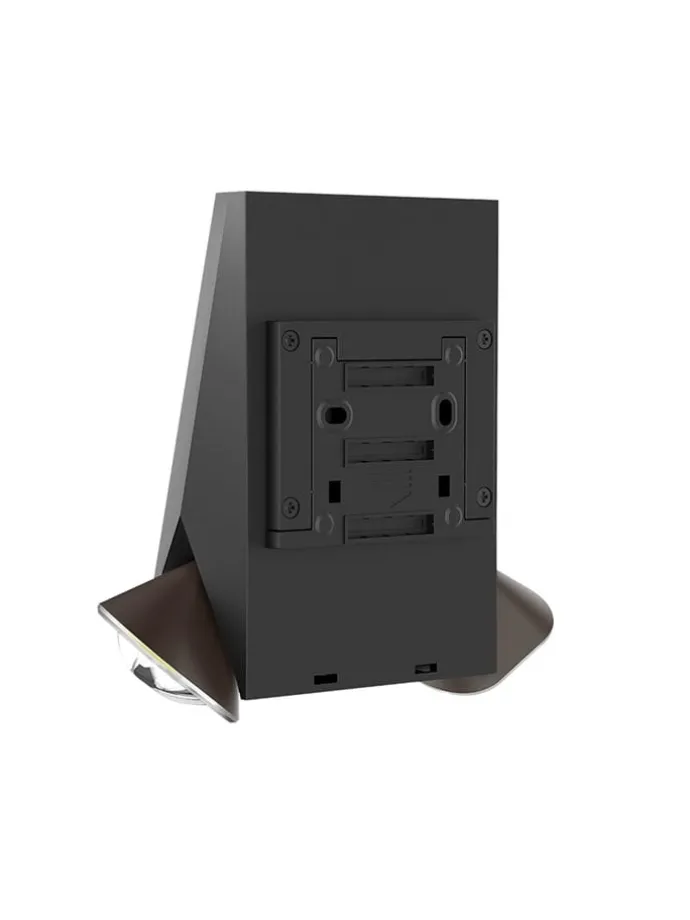 Solarna lampa zewnętrzna LED "Striker" w kolorze czarnym - 11,8 x 13,9 x 7,3 cm