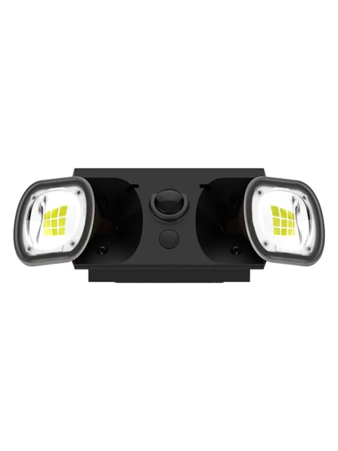 Solarna lampa zewnętrzna LED "Striker" w kolorze czarnym - 11,8 x 13,9 x 7,3 cm