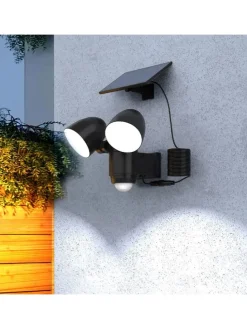 Solarna lampa zewnętrzna LED w kolorze zimnej bieli - 13,9 x 14,5 x 15,4 cm