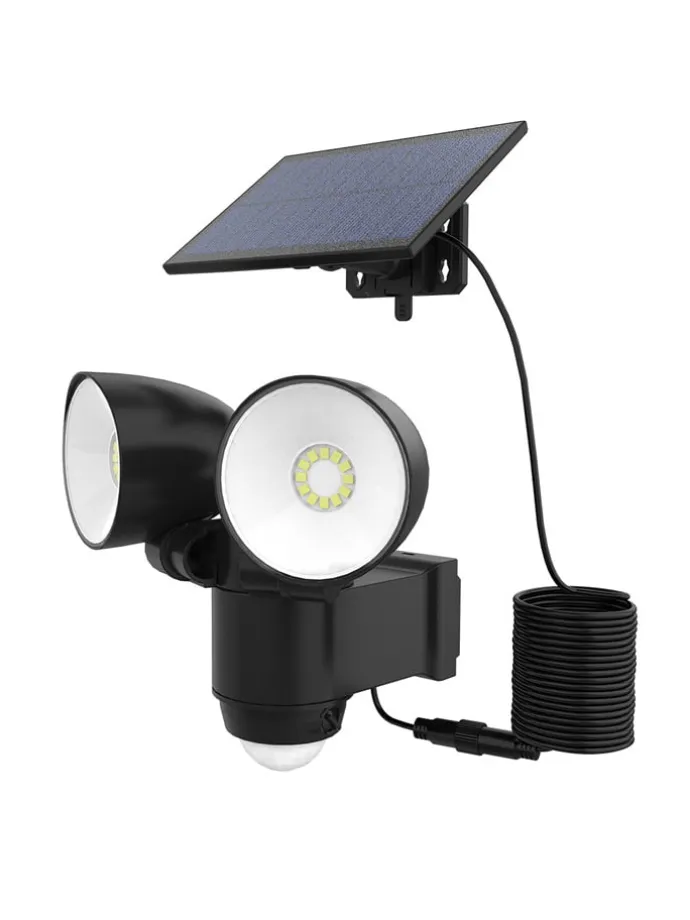 Solarna lampa zewnętrzna LED w kolorze zimnej bieli - 13,9 x 14,5 x 15,4 cm