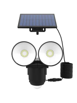 Solarna lampa zewnętrzna LED w kolorze zimnej bieli - 13,9 x 14,5 x 15,4 cm