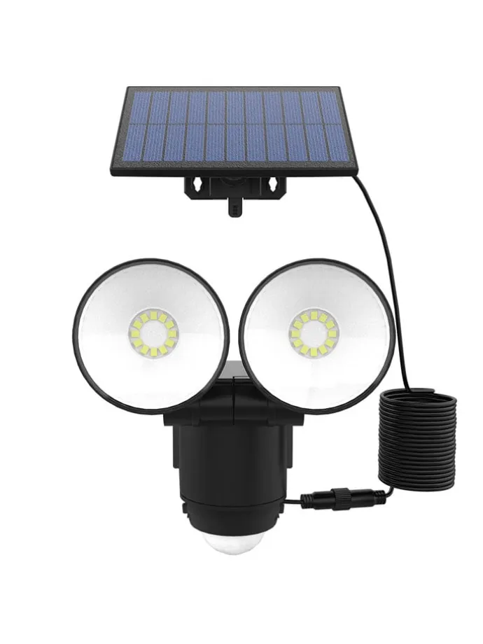 Solarna lampa zewnętrzna LED w kolorze zimnej bieli - 13,9 x 14,5 x 15,4 cm