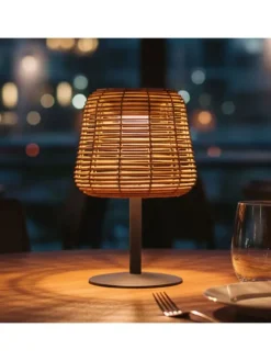 Solarna lampa zewnętrzna LED - wys. 26 x Ø 19 cm