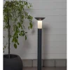 Solarna lampa zewnętrzna LED w kolorze czarnym - wys. 90 cm