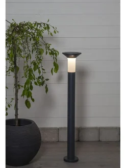 Solarna lampa zewnętrzna LED w kolorze czarnym - wys. 90 cm
