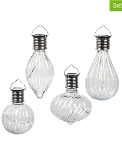 Solarne lampy dekoracyjne LED (4 szt.)