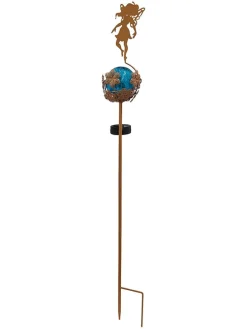 Solarne lampy ogrodowe LED (2 szt.) w kolorze niebiesko-różowym - wys. 94 cm