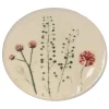 Spodki (2 szt.) "Field Flower" w kolorze beżowym - Ø 10,2 cm