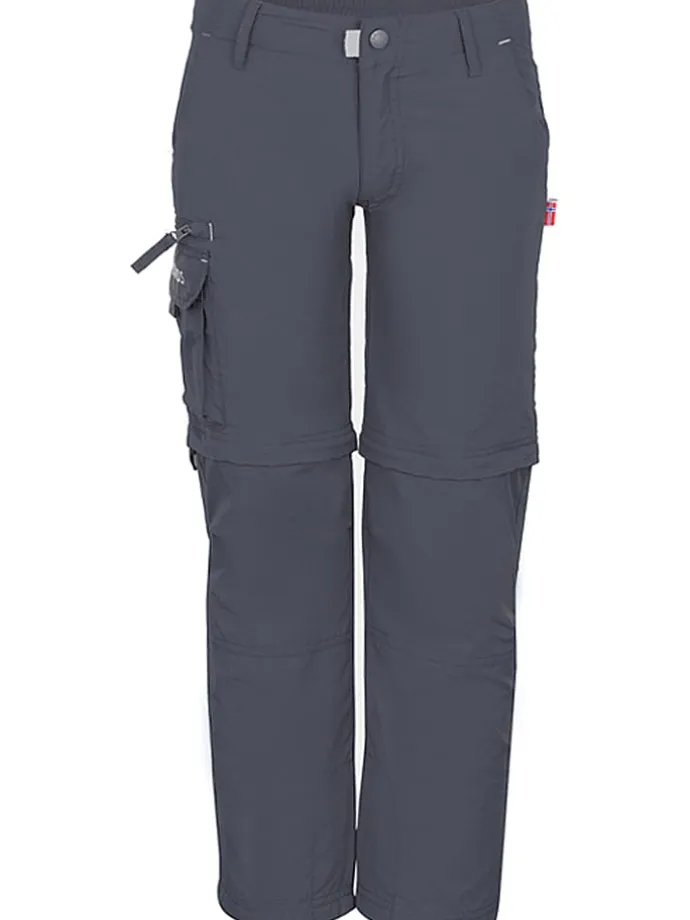 Spodnie trekkingowe Zipp-Off "Oppland" - Regular fit - w kolorze antracytowym