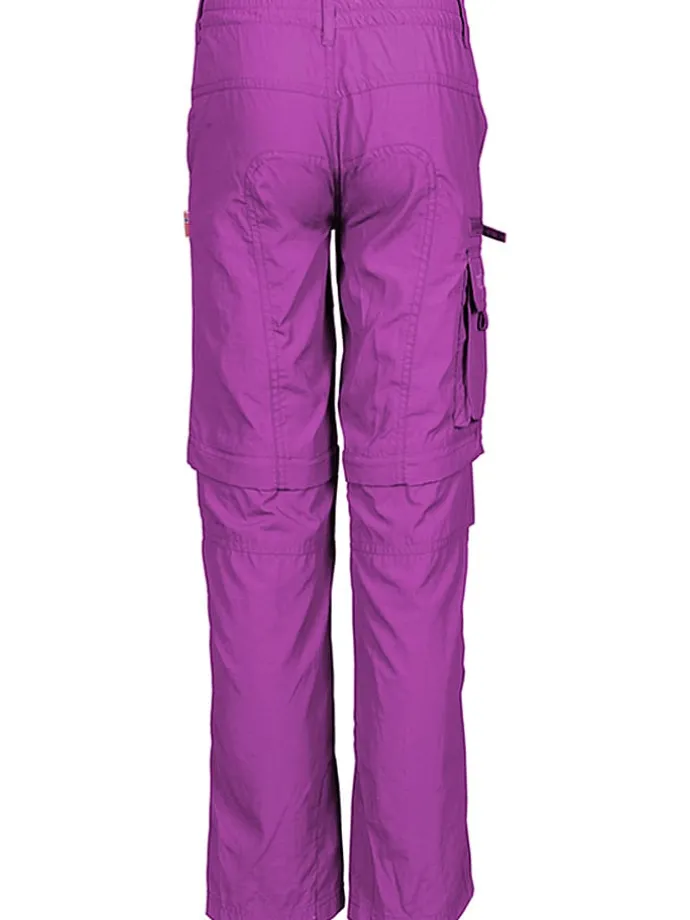 Spodnie trekkingowe Zipp-Off "Oppland" - Slim fit - w kolorze fioletowym