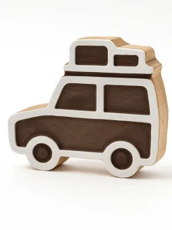 Stempel "Motorhome" w kolorze jasnobrązowo-białym - 7 x 6,5 cm