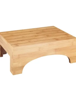 Stojak łazienkowy "Bambusa" w kolorze brązowym - 40 x 15 x 30 cm