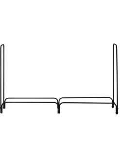 Stojak w kolorze czarnym na drewno - 200 x 115 x 34 cm
