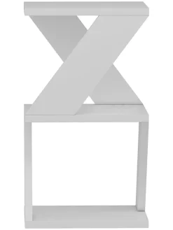 Stolik "Albeni" w kolorze białym - 30 x 50 x 30 cm