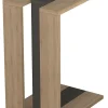Stolik "Muju" w kolorze brązowo-antracytowym - 40 x 57 x 30 cm