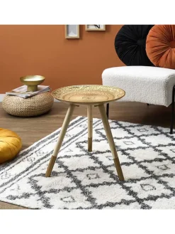 Stolik w kolorze złotym - wys. 42 x Ø 40 cm