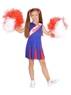 Sukienka kostiumowa "Cheerleader" w kolorze niebiesko-czerwonym