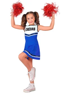 Sukienka kostiumowa "Cheerleader" w kolorze biało-niebieskim