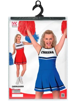Sukienka kostiumowa "Cheerleader" w kolorze niebiesko-białym