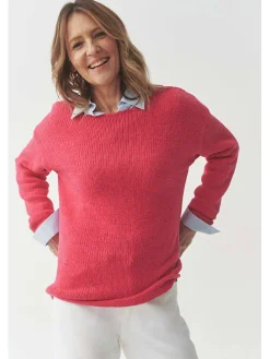 Sweter "Alya" w kolorze koralowym