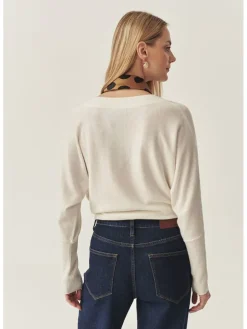 Sweter "Ponno" w kolorze kremowym