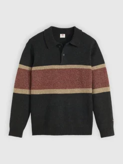 Sweter "Redwood" w kolorze czarno-jasnobrązowym