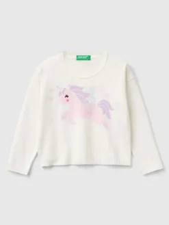 Sweter w kolorze białym