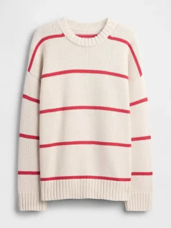 Sweter w kolorze kremowo-czerwonym