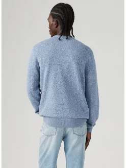Sweter w kolorze niebiesko-białym