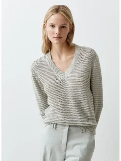 Sweter w kolorze szarym