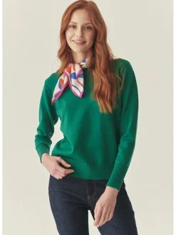 Sweter w kolorze zielonym