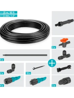 System nawadniania kropelkowego "Micro-Drip" w kolorze czarnym