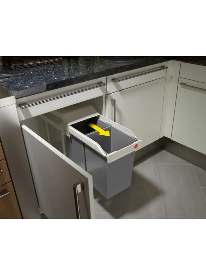 System segregacji śmieci "Multi-Box duo L" do zabudowy - 26 x 43 x 50 cm