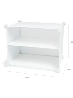 Szafka w kolorze białym na buty - 84 x 160 x 32 cm