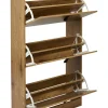 Szafka w kolorze jasnobrązowym na buty - 63 x 117 x 24 cm