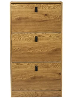 Szafka w kolorze jasnobrązowym na buty - 63 x 117 x 24 cm