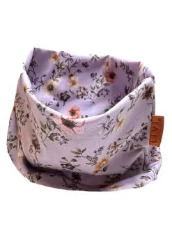 Szal-koło "Flower purple" w kolorze fioletowym - 50 x 24 cm