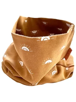 Szal-koło "Sun camel" w kolorze jasnobrązowym - 50 x 24 cm