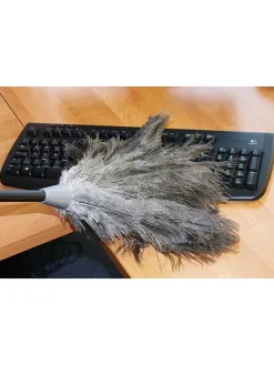 Szczotka w kolorze czarnym do kurzu - wys. 81 x Ø 20 cm