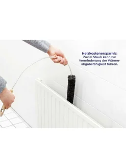 Szczotka w kolorze czarnym do grzejników - wys. 115 cm