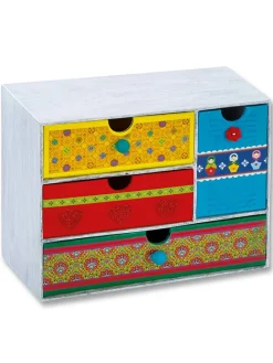 Szkatułka w kolorze białym - 21 x 16 x 9,6 cm