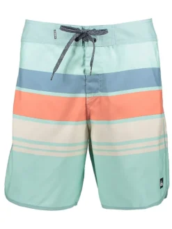 Szorty kąpielowe "Everyday Stripe" w kolorze błękitno-zielonym