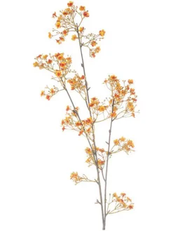 Sztuczna gałązka ''Gypsophilia Loryn'' w kolorze pomarańczowym - dł. 106 cm
