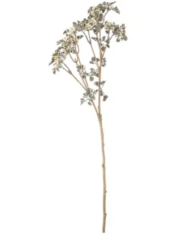 Sztuczna gałązka ''Loryn'' w kolorze biało-zielonym - dł. 61 cm